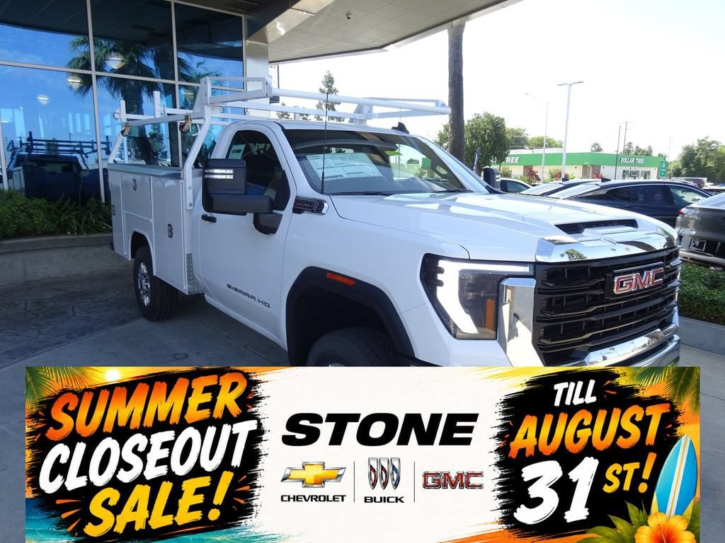 2026 GMC Sierra 2500 HD Pro in Summit White — front three-quarter view