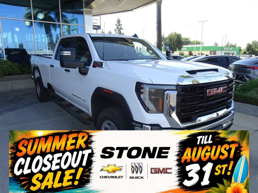 2026 GMC Sierra 2500 HD Pro in Summit White — front three-quarter view