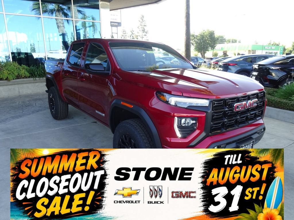 2026 GMC Canyon Elevation in Volcanic Red Tintcoat — front three-quarter view