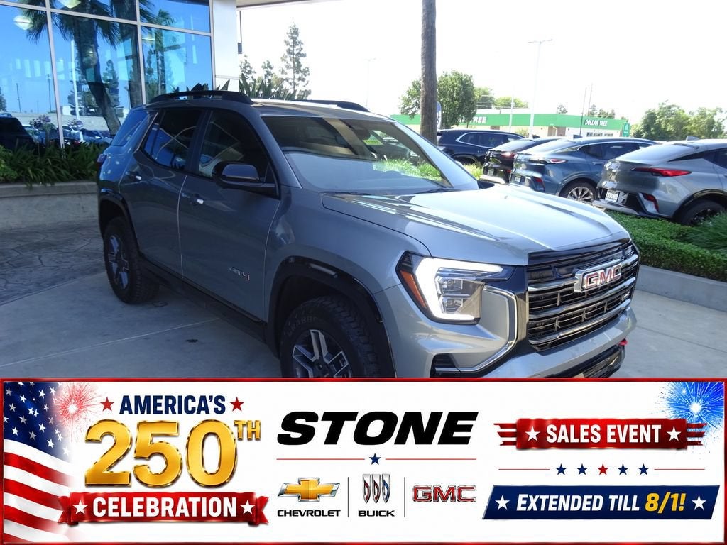 2026 GMC Terrain AT4 in Sterling Metallic — front three-quarter view