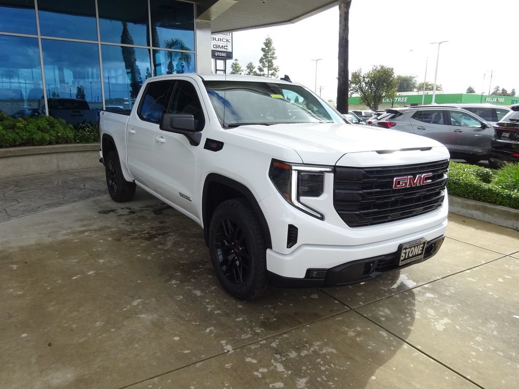 2026 GMC Sierra 1500 Elevation in Summit White — front three-quarter view