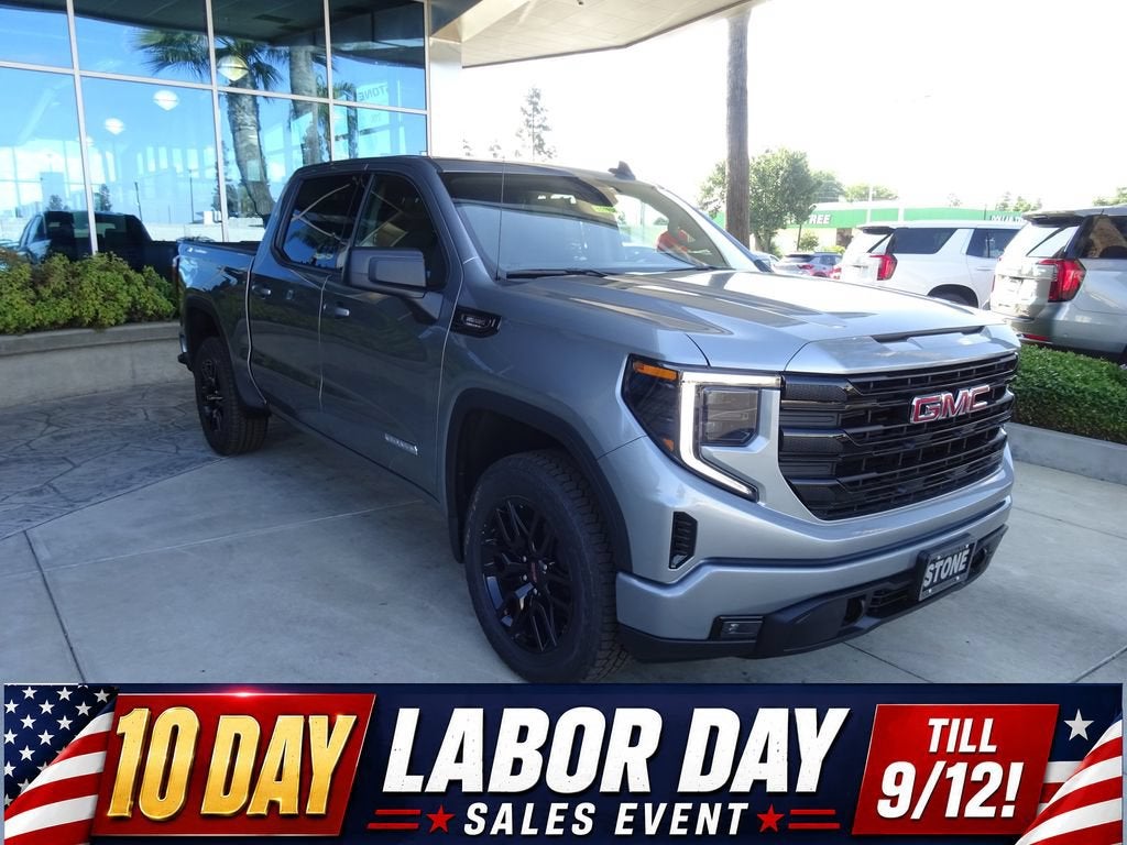 2026 GMC Sierra 1500 Elevation in Sterling Metallic — front three-quarter view