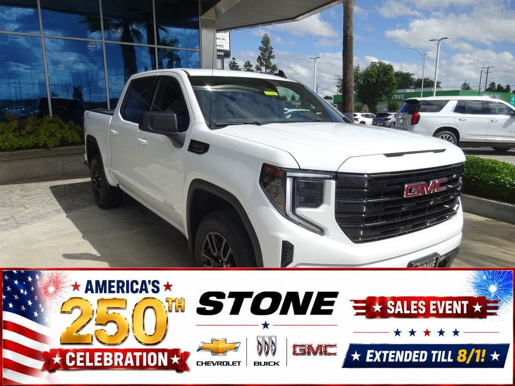 2026 GMC Sierra 1500 Elevation in Summit White — front three-quarter view